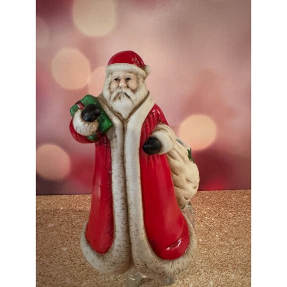 VTG 1990 Claire Burke Santa with Toy Sack Planter/Holder‎ 🎅✨ - Picture 14 of 14